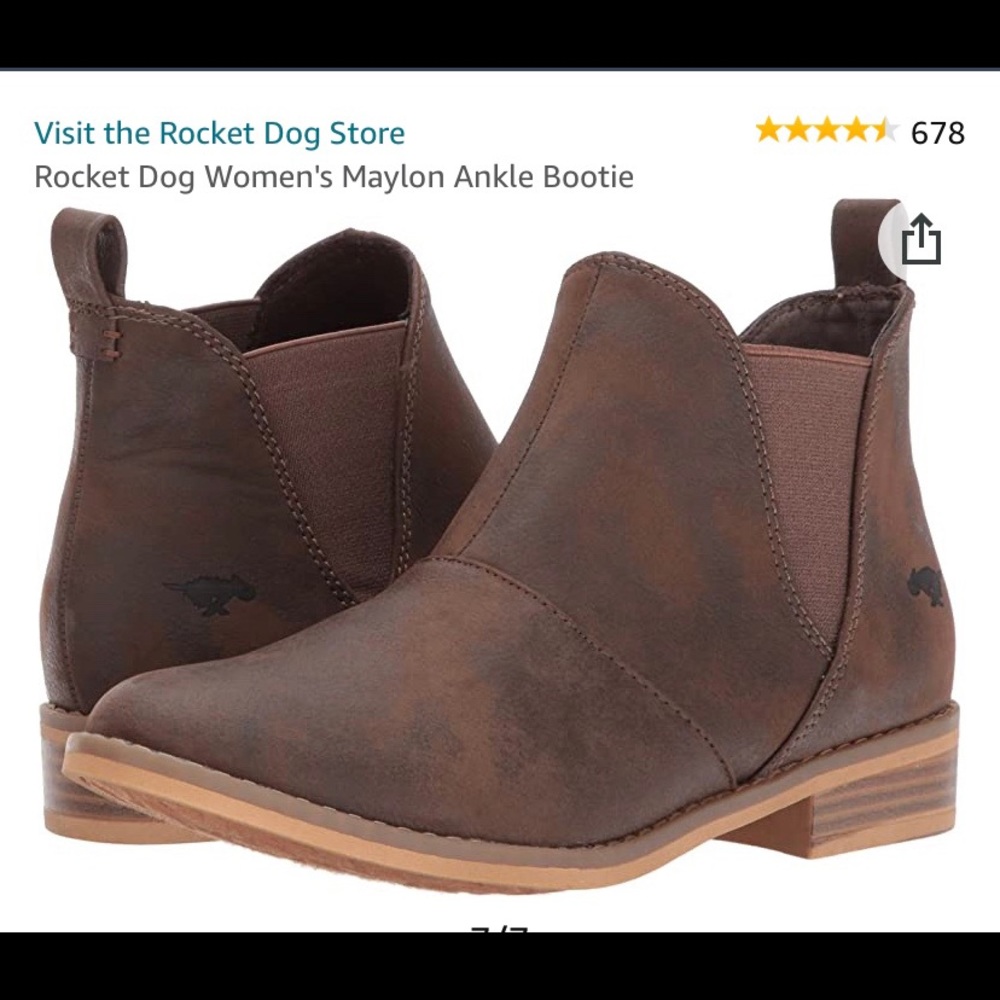 Rocket dog booties!!! Brown size 8.5